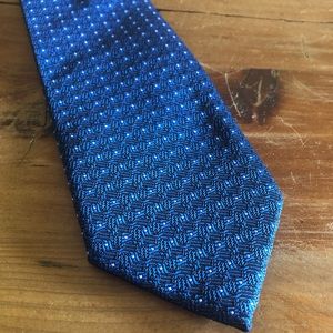 Men’s Blue Cedar Wood State Neck Tie